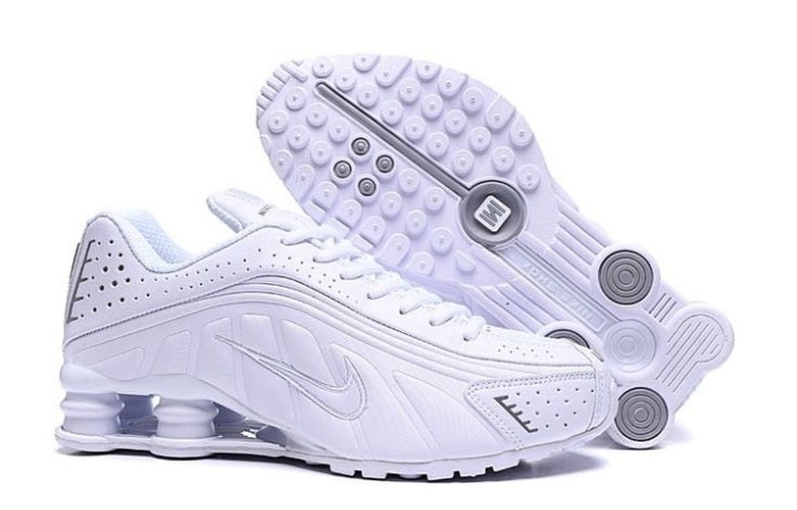 Nike Shox R4 White Metallic Silver